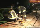 Nö: Kleintransporter in Guntramsdorf gegen Brückengeländer geprallt