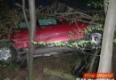 Nö: Fahrzeug hing 1,5 Meter im Baum