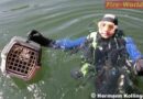 Oö: Fundreiche Feuerwehrtaucher beim Antauchen 2007 des Stützpunktes 1