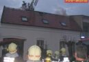 Bgld: Dachstuhlbrand in Weiden am See