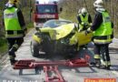 Nö: Mit Sportwagen bei Schwadorf in Baumgruppe geprallt
