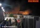 Nö: Brand einer Lagerhalle in Ebreichsdorf