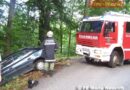 Oö: Fahrzeugbergung in Maria Neustift- PKW rutschte über Böschung