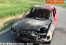 Nö: PKW-Brand auf der A2