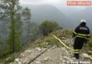 Oö: Waldbrand in Reichraming fordert schwer verletzten Feuerwehrmann