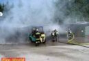 Oö: Brand bei einen Sattlerbetrieb in Wiesen