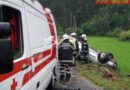 Stmk: Auf nasser Fahrbahn in Neuberg ins Schleudern geraten