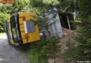 Oö: Lkw beim Abladen in Oberschlierbach umgekippt