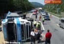 Stmk: LKW Unfall bei Gratkorntunnel – kein „Hitzefrei“ für FF