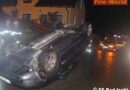 Oö: Nach Unfall in Bad Ischl mit Pkw auf Dach gelandet