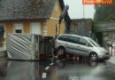 Oö: Umgestürzter Anhänger in Kremsmünster
