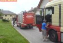 Oö: Lkw-Bergung nach misslungenem Wendemanöver in Ohlsdorf