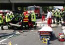Nö: Eingeklemmte Person nach Pkw-Aufprall an Tieflader in Schwechat