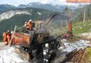 Oö:  Brand eines Forstgerätes in St. Agatha