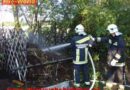 Nö: Komposthaufen im Garten in Brand geraten