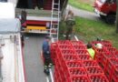 Nö: Tausende Almdudler-Flaschen auf Sattelzug verrutscht