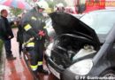 Nö: Fahrzeugbrand während Hochwasserbereitschaft