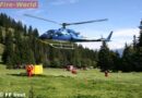 Tirol: Waldbrandübung nähe der Latschenhütte in Imst