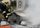 Oö: Sechs Feuerlöscher bei Pkw-Brand in Marchtrenk eingesetzt