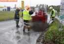 Oö: Bergung von Ladegut-Erster Einsatz des neuen Radladers