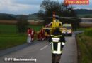 Oö: Schwerer Verkehrsunfall in Bachmanning