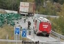 Nö: Bierkistenverlust aus Sattelzug in Maria Schutz
