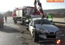 Bgld: Crash mit Kleinbus und Pkw auf der B63 bei Pinkafeld