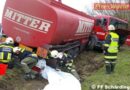 Oö: Pkw prallte gegen Tank-Sattelschlepper, 1 Todesopfer bei Schärding