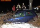 Nö: Unfall auf eisiger Fahrbahn bei Sollenau
