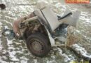 Nö: Schwerer Unfall bei Wolfsthal: Lenker eingeklemmt, Auto in Teile zerfetzt