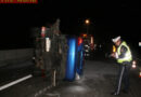 Oö: Verkehrsunfall auf der A1 mit Autotransporter zwischen Asten und Enns
