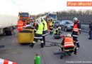 Nö: Lkw-Unfall mit zwei Fahrzeugen auf der A22 bei Korneuburg