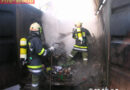 Oö: Brand eines 20m³-Sperrmüllcontainers beim Volksheim Stadl-Paura