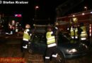 Nö: Unfall auf B 17 in Vösendorf und mit Pkw auf Bahngleis abgebogen