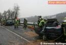 Oö: Personenrettung nach tödlichem Frontalzusammenstoß, B 129 – Wilhering
