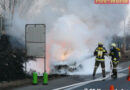 Oö: Langer Anfahrtsweg zu Pkw-Brand auf der A8 bei Meggenhofen