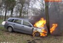 Deutschland: Brennender Opel-Astra geriet in Fahrt