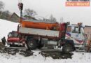 Oö: Bergung eines Schneepfluges in Molln