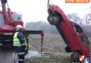 Bgld: Fahrzeugbergung nach Autoüberschlag bei Pinkafeld