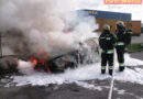 Oö: Pkw stand in Wels in Vollbrand