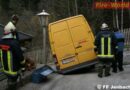 Tirol: Bergung eines Paketzustellbuses am Burgeck in Jenbach
