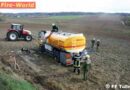 Nö: Teilweise mit Diesel beladener Tankwagen verunfallt