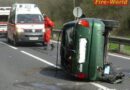 Oö: Bergungsarbeiten nach Unfall auf der B 145 in Wiesen