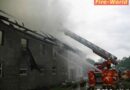 Oö: Hilfeleistungseinsatz bei Bauernhofgroßfeuer in Adlwang – 300 Schweine tot