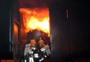 Oö: Brandcontainer-Atemschutztraining in Frankenmarkt