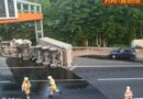 Oö: Unfall mit Schotter-Lkw auf der A7 in Linz -> Lenker eingeklemmt und getötet
