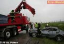 Nö: Pkw-Überschlag auf der Westautobahn bei St. Pölten-Süd