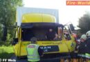 Oö: Eingeklemmter Lenker nach Lkw-Auffahrunfall in Wels