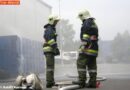 Oö: Brand mit vermisster Person – Einsatzübung am Firmengelände der LinzAG