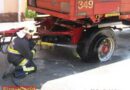 Nö: Reifenbrand bei Lkw-Zug in Engelhartstetten